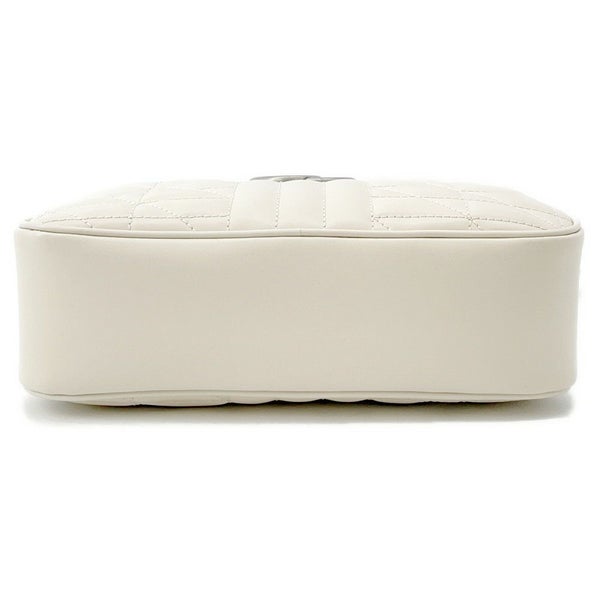 グッチ ショルダーバッグ GGマーモント キルティング スモール レザー 846312 GUCCI バッグ 白 アウトレット品