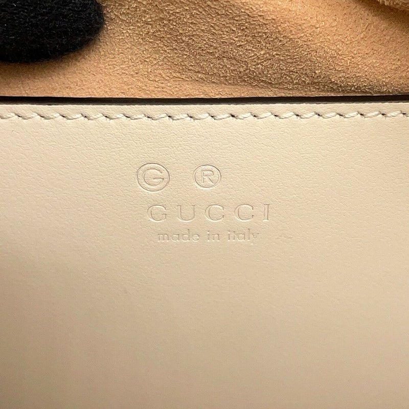 グッチ ショルダーバッグ GGマーモント キルティング スモール レザー 846312 GUCCI バッグ 白 アウトレット品
