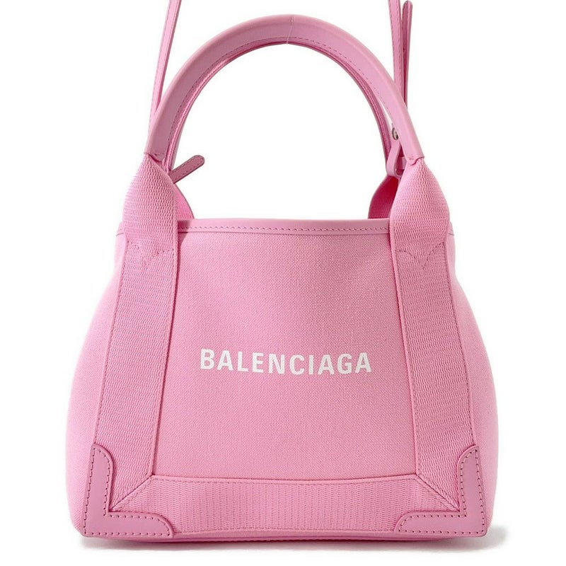 バレンシアガ ハンドバッグ ネイビーカバス XS 390346 ポーチ付 BALENCIAGA 2wayショルダーバッグ