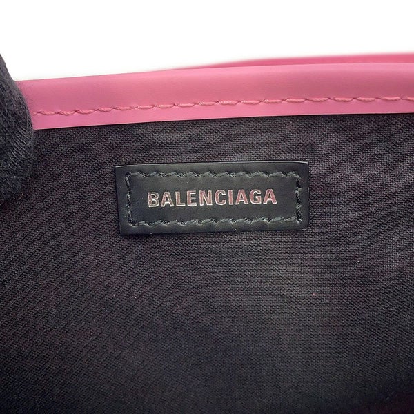 バレンシアガ ハンドバッグ ネイビーカバス XS 390346 ポーチ付 BALENCIAGA 2wayショルダーバッグ