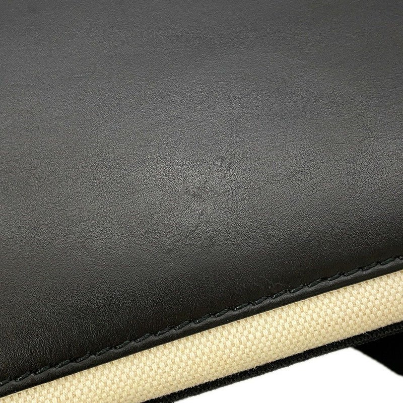 バレンシアガ トートバッグ ネイビーカバス S ポーチ付 339933 BALENCIAGA 黒 白