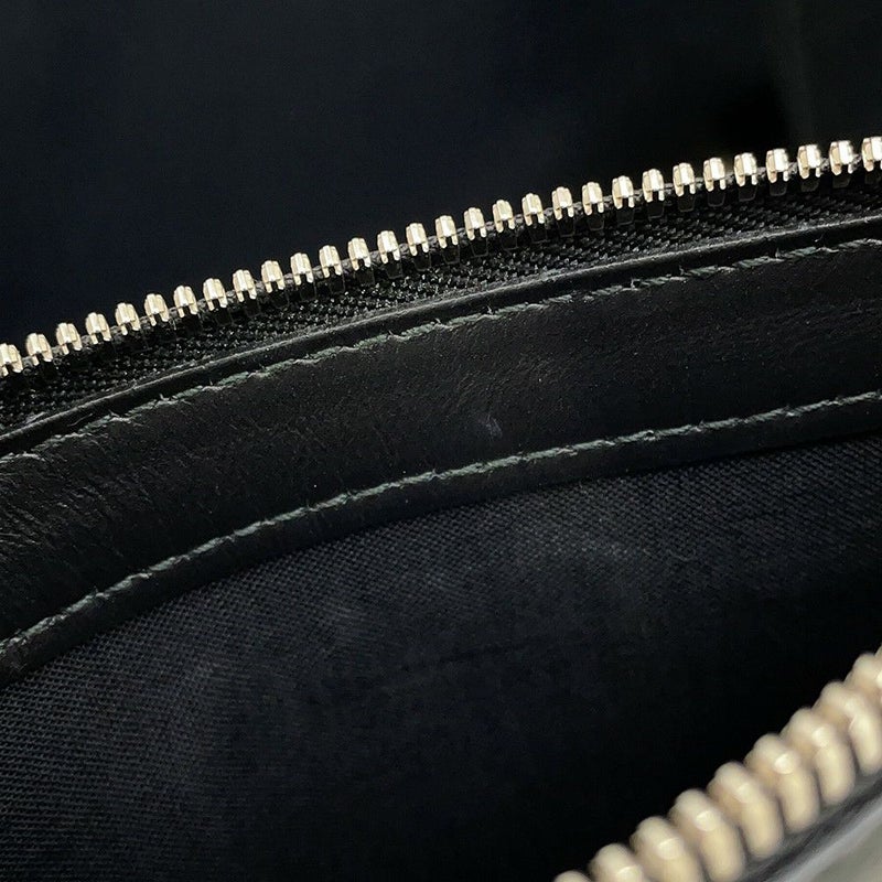 バレンシアガ トートバッグ ネイビーカバス S ポーチ付 339933 BALENCIAGA 黒 白