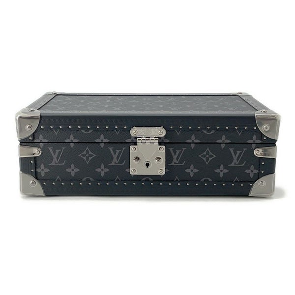 ルイヴィトン ケース モノグラム・エクリプス コフレ 8 モントル LOUIS VUITTON 腕時計ケース 小物入れ ブラック 黒