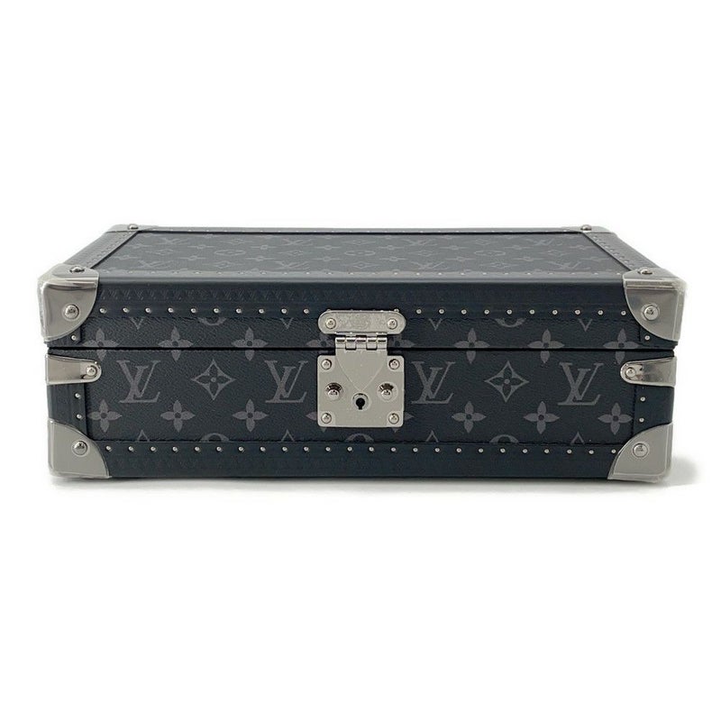 ルイヴィトン ケース モノグラム・エクリプス コフレ 8 モントル LOUIS VUITTON 腕時計ケース 小物入れ ブラック 黒