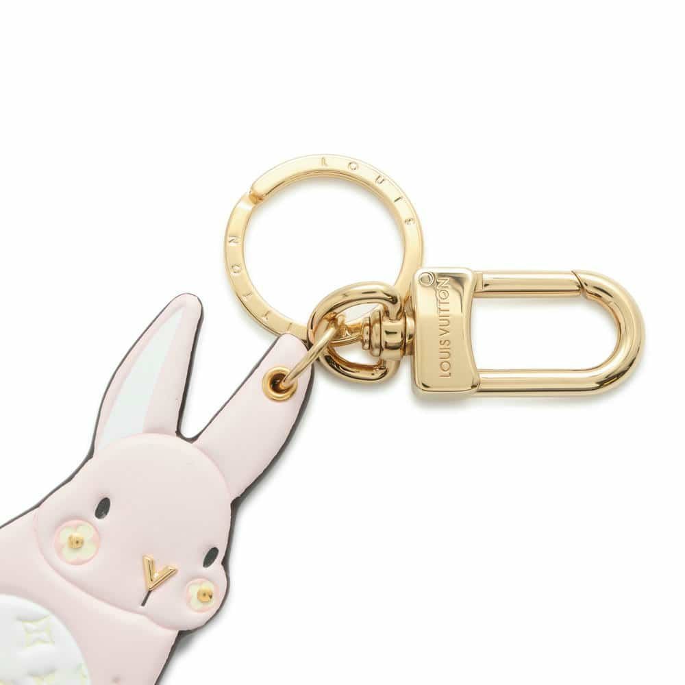 ルイヴィトン キーホルダー LV バニー モノグラム ミンクファー M01560