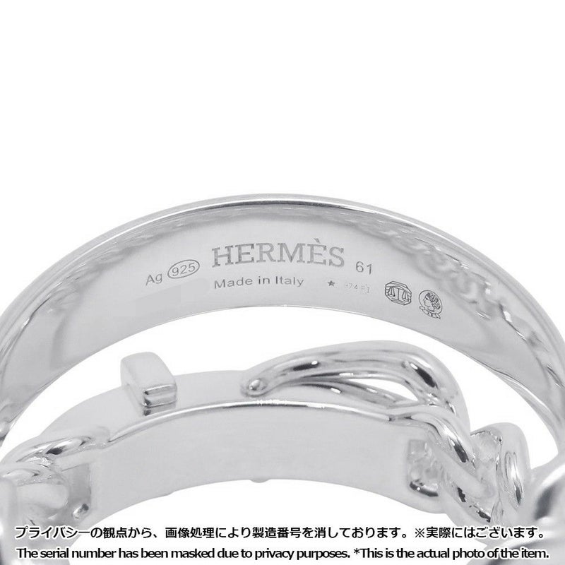 エルメス リング ブックルセリエ アンフレクシブル SV925シルバー リングサイズ61 HERMES 指輪 ジュエリー