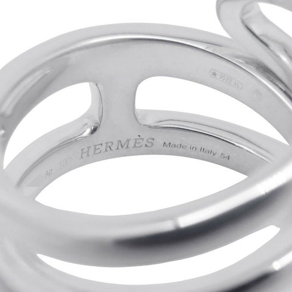 エルメス リング シェーヌダンクル ツイスト パンクPM SV925シルバー リングサイズ54 HERMES 指輪 ジュエリー