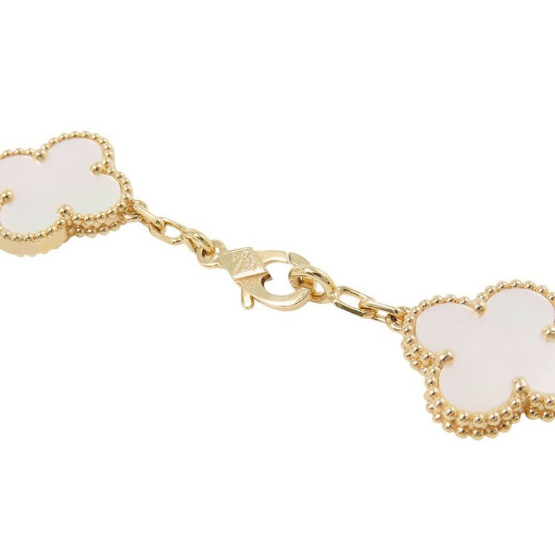 ヴァンクリーフ＆アーペル ブレスレット ヴィンテージ アルハンブラ 5モチーフ マザーオブパール K18YGイエローゴールド VCARA41800