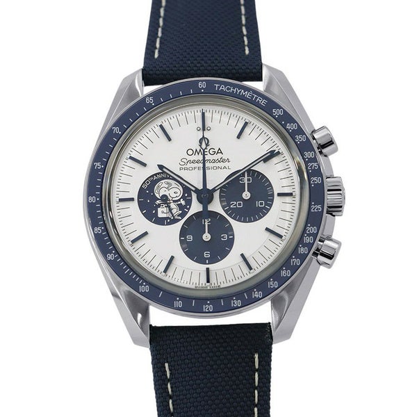 オメガ スピードマスター 50周年記念モデル シルバー スヌーピー アワード 310.32.42.50.02.001 シルバー文字盤