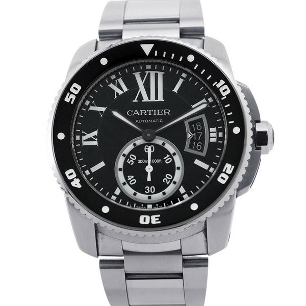 カルティエ カリブル ドゥ カルティエ ダイバー W7100057 Cartier 腕時計 黒文字盤