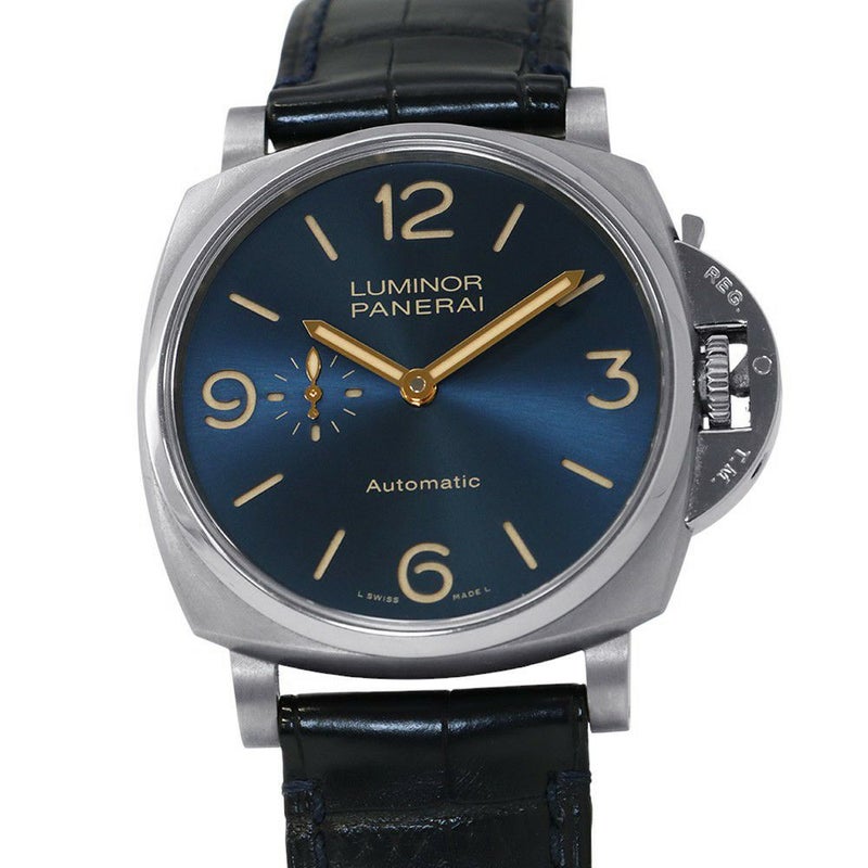 パネライ ルミノール ドゥエ 3デイズ チタニオ PAM00729 PANERAI 腕時計 ブルー文字盤