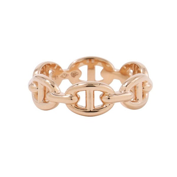 エルメス リング シェーヌダンクル アンシェネPM Enchainee K18PGピンクゴールド リングサイズ51 HERMES ジュエリー