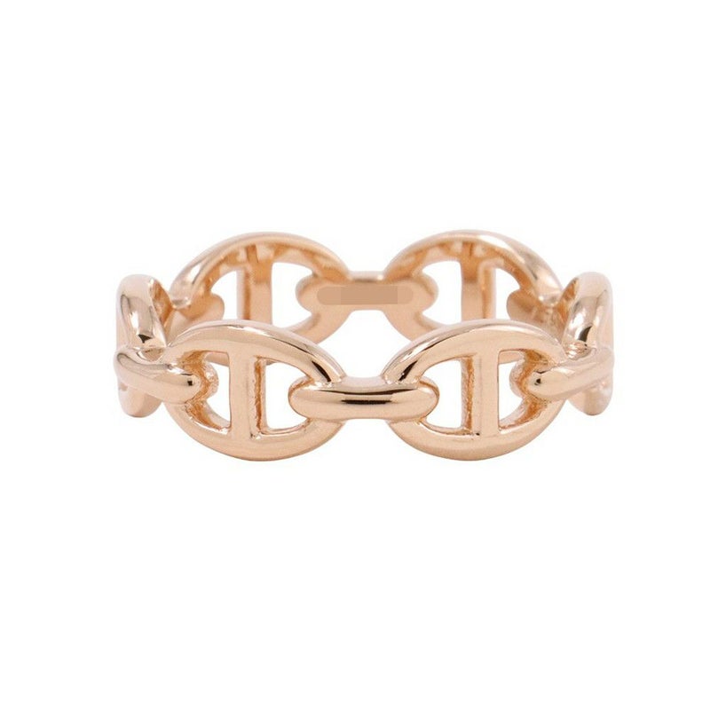 エルメス リング シェーヌダンクル アンシェネPM Enchainee K18PGピンクゴールド リングサイズ53 HERMES ジュエリー