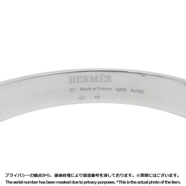 エルメス ブレスレット エルメス・クルー・ドゥ・H ジョンク 2クルー SV925/K18PG サイズST HERMES バングル