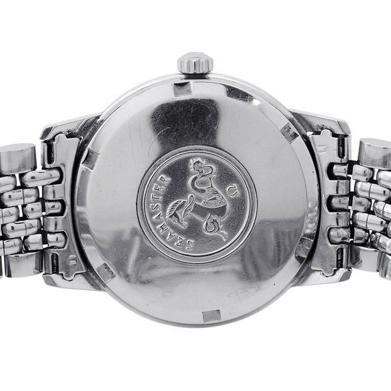 オメガ シーマスター デイト 166.037 OMEGA 腕時計 シルバー文字盤