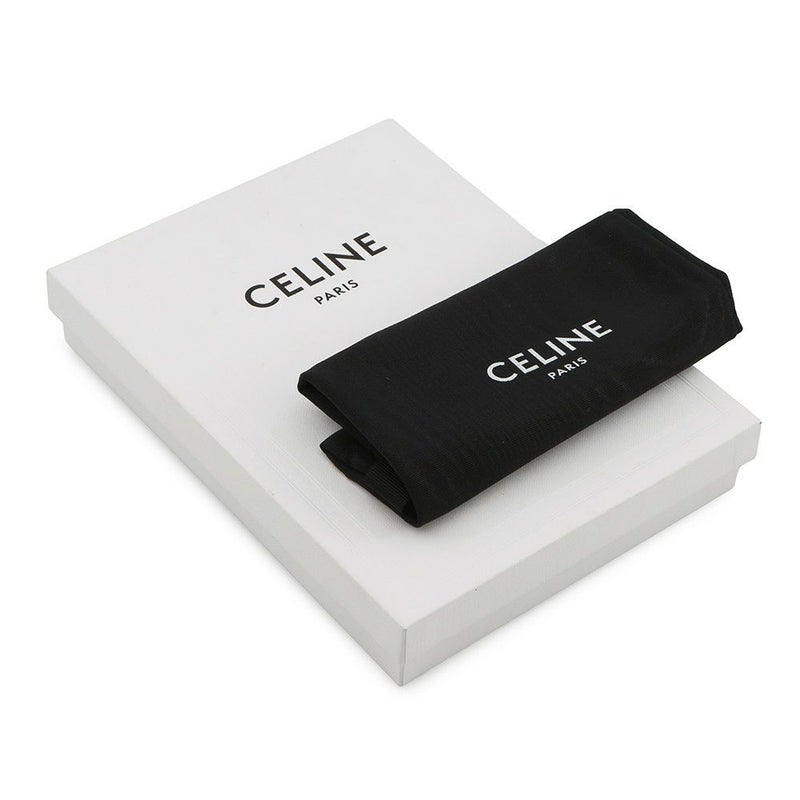 セリーヌ 二つ折り財布 ミディアム ストラップウォレット バイカラー グレインドカーフレザー 10B643BRU CELINE セール品