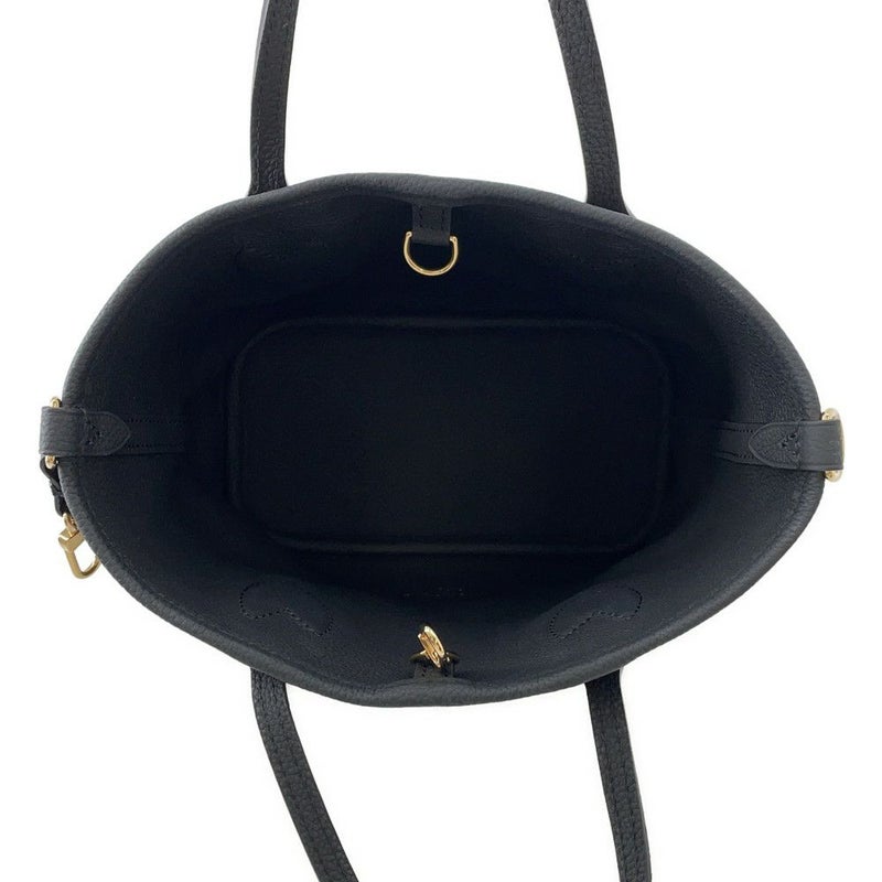 ルイヴィトン トートバッグ モノグラム/グレインレザー ネヴァーフル・インサイドアウトBB M12099 2wayショルダー 黒 ブラック