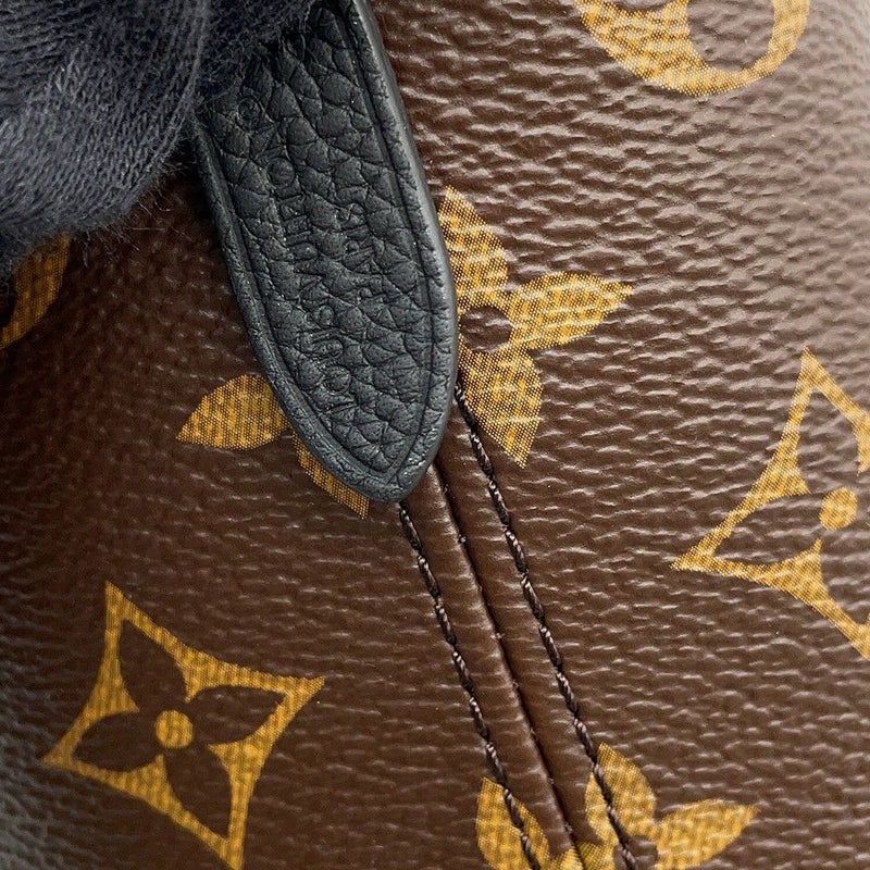 ルイヴィトン トートバッグ モノグラム/グレインレザー ネヴァーフル・インサイドアウトBB M12099 2wayショルダー 黒 ブラック