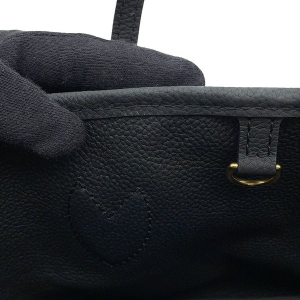 ルイヴィトン トートバッグ モノグラム/グレインレザー ネヴァーフル・インサイドアウトBB M12099 2wayショルダー 黒 ブラック