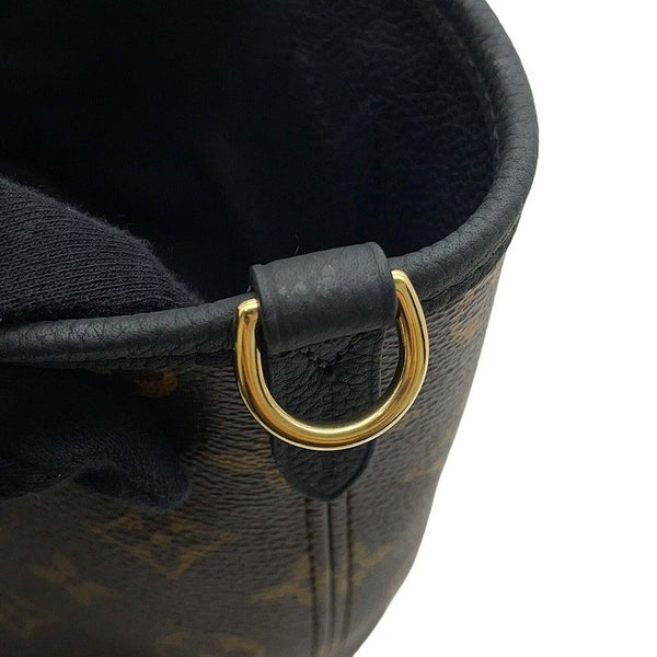 ルイヴィトン トートバッグ モノグラム/グレインレザー ネヴァーフル・インサイドアウトBB M12099 2wayショルダー 黒 ブラック