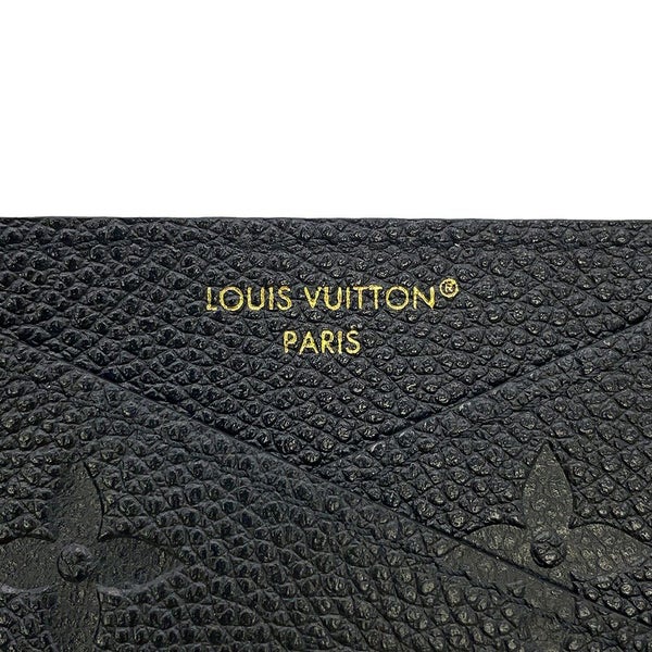 ルイヴィトン カードケース モノグラム・アンプラント ポルト カルト・クリスクロス M13695 LOUIS VUITTON 黒 ブラック