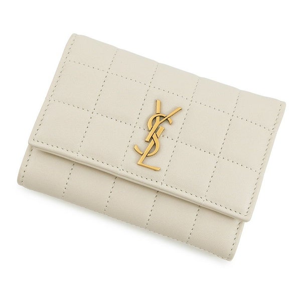 サンローランパリ 三つ折り財布 カサンドラ マテラッセ カレ コンパクト ウォレット ラムスキン 800763 SAINT LAURENT PARIS