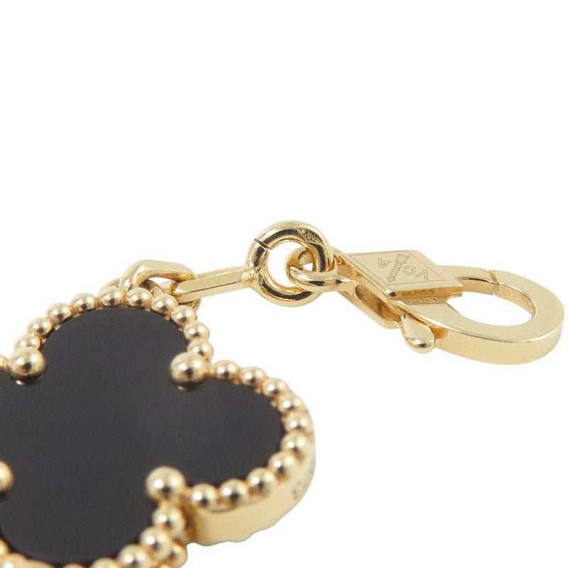 ヴァンクリーフ&アーペル ネックレス ヴィンテージ アルハンブラ ネックレス 10モチーフ オニキス K18YGイエローゴールド VCARA42700