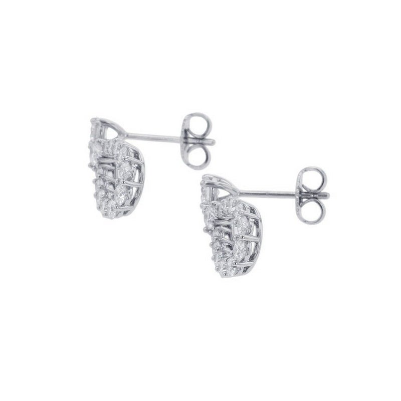 ハリーウィンストン ピアス ループ・イヤリング ミディアム ダイヤモンド 26P 計約1.55ct Pt950プラチナ EADPRDMDLP