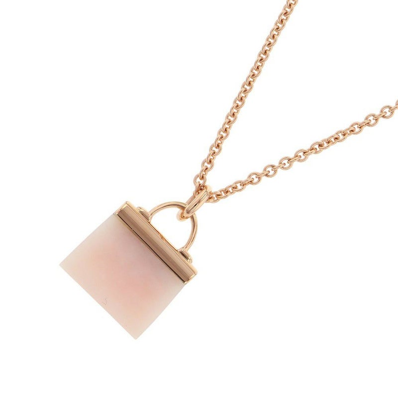 エルメス ネックレス アミュレット ケリー ペンダント ピンクオパール K18PGピンクゴールド HERMES Amulettes Kelly