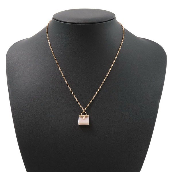 エルメス ネックレス アミュレット ケリー ペンダント ピンクオパール K18PGピンクゴールド HERMES Amulettes Kelly