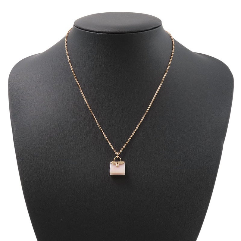 エルメス ネックレス アミュレット ケリー ペンダント ピンクオパール K18PGピンクゴールド HERMES Amulettes Kelly