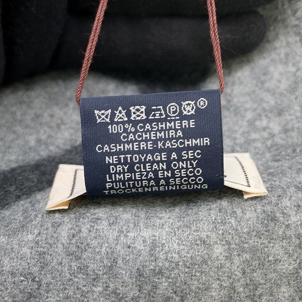 エルメス マフラー メタル・エケストル アントラシト/グリ・シネ カシミヤ HERMES ストール メンズ