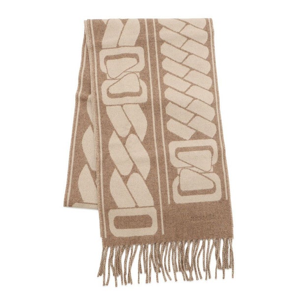 エルメス マフラー クリック・セ・ヌエ マロン・グラッセ/クレ カシミヤ バイカラー HERMES ストール