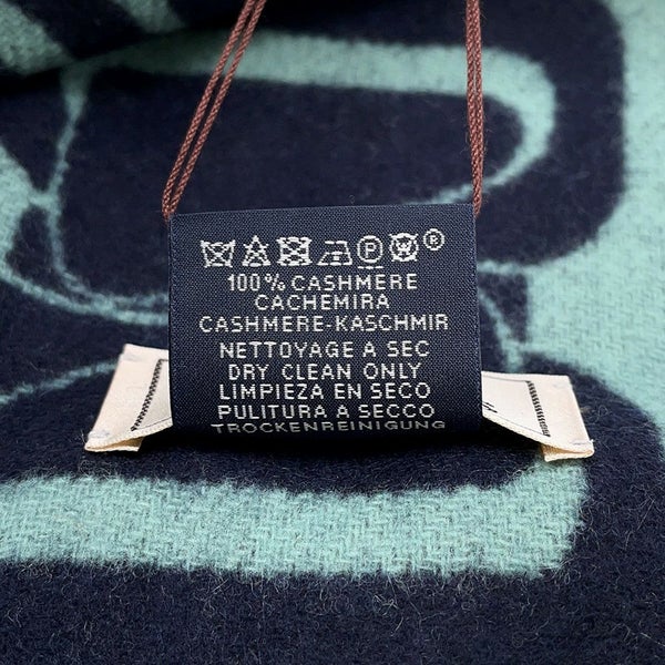 エルメス マフラー クリック・セ・ヌエ マロン・グラッセ/クレ カシミヤ バイカラー HERMES ストール