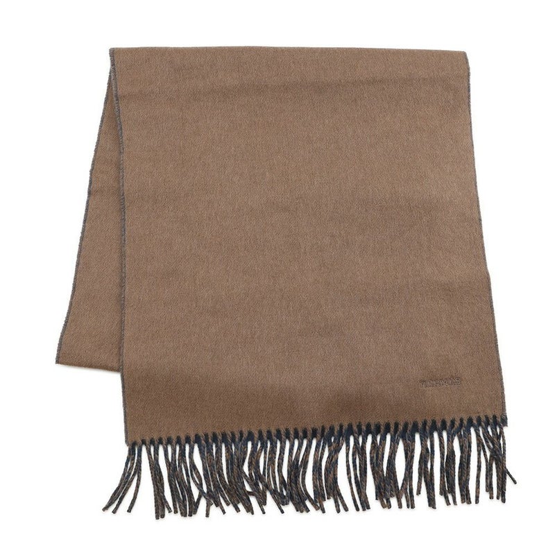 エルメス マフラーレクトヴェルソ リバーシブル エトゥープ / ブルー・アルドワーズ カシミヤ HERMES ストール メンズ