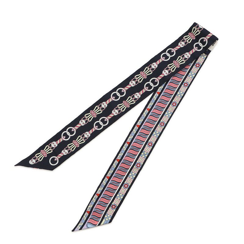 エルメス スカーフ ツイリー ハーネスの薔薇窓 Harnais en Rosace HERMES シルクツイル 2022秋冬