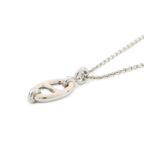 エルメス ネックレス ペンダント ミニ・マイヨン PM クレーム/シルバー金具 HERMES アクセサリー