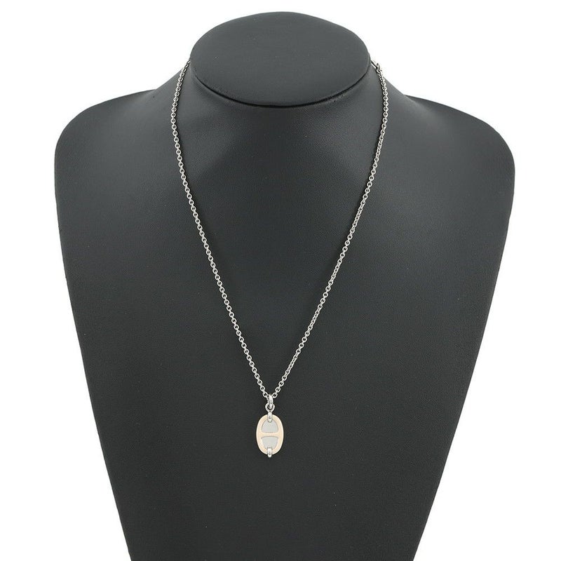 エルメス ネックレス ペンダント ミニ・マイヨン PM クレーム/シルバー金具 HERMES アクセサリー