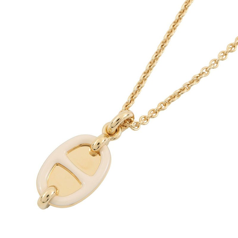 エルメス ネックレス ペンダント ミニ・マイヨン PM クレーム/ゴールド金具 HERMES アクセサリー