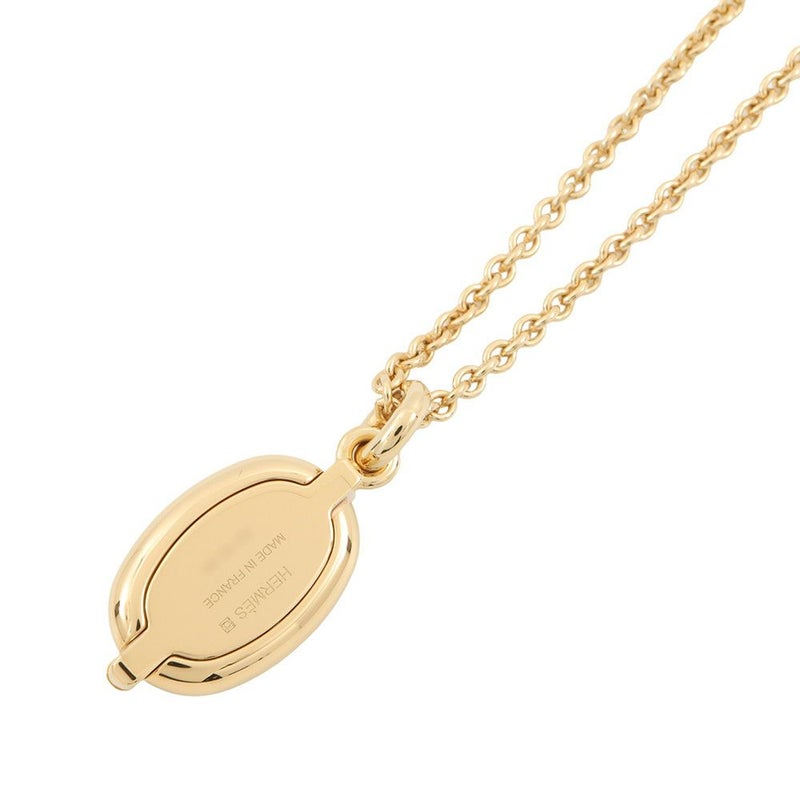 エルメス ネックレス ペンダント ミニ・マイヨン PM クレーム/ゴールド金具 HERMES アクセサリー