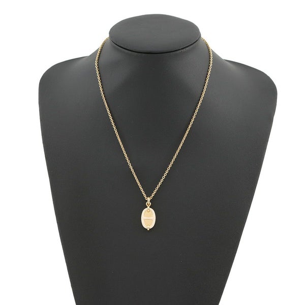 エルメス ネックレス ペンダント ミニ・マイヨン PM クレーム/ゴールド金具 HERMES アクセサリー