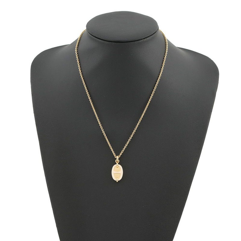 エルメス ネックレス ペンダント ミニ・マイヨン PM クレーム/ゴールド金具 HERMES アクセサリー