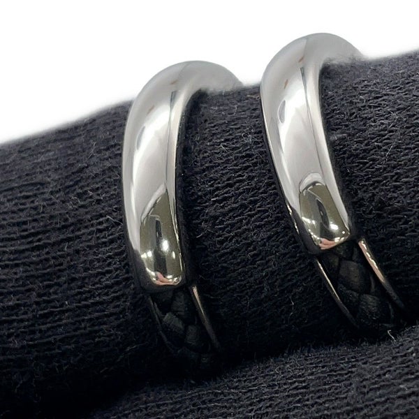 エルメス リング フリビュスティエ ブラック/シルバー金具 レザー サイズ58 HERMES 指輪 メンズ 黒