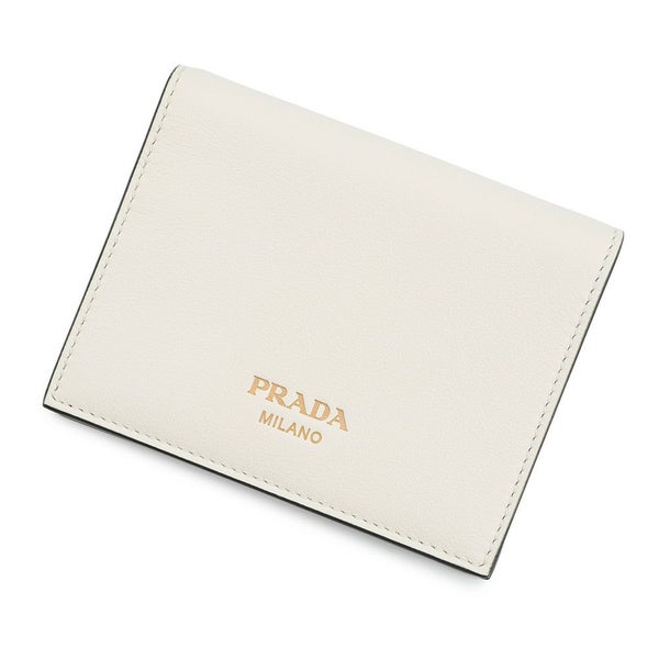プラダ 二つ折り財布 コンパクトウォレット レザー 1MV204 PRADA 白