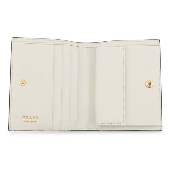 プラダ 二つ折り財布 コンパクトウォレット レザー 1MV204 PRADA 白