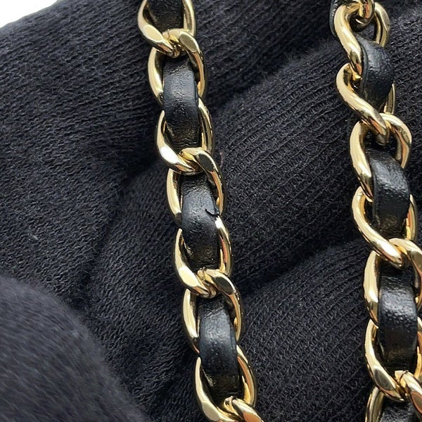 シャネル チェーンショルダーバッグ ココマーク マトラッセ バニティ パテント エナメル AP1616 CHANEL 黒