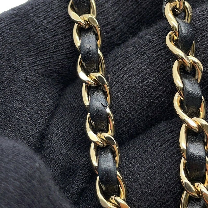 シャネル チェーンショルダーバッグ ココマーク マトラッセ バニティ パテント エナメル AP1616 CHANEL 黒