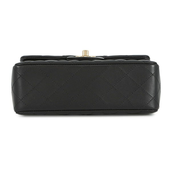 シャネル チェーンショルダーバッグ ミニ マトラッセ 20 ココマーク ラムスキン A69900 CHANEL 黒