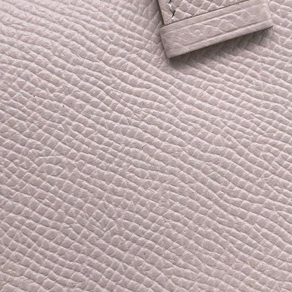 エルメス 三つ折り財布 ベアンコンビネ ローズペール/シルバー金具 エプソン W刻印 財布