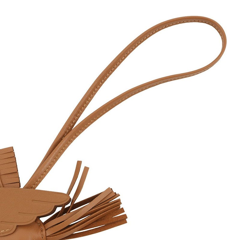 エルメス バッグチャーム ロデオPM ペガサス ゴールド ラムスキン W刻印